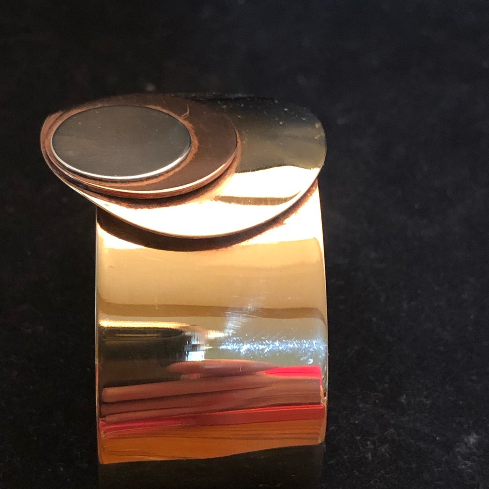 Tri-Metal Brass, Copper & Sterling Silver C-4-15